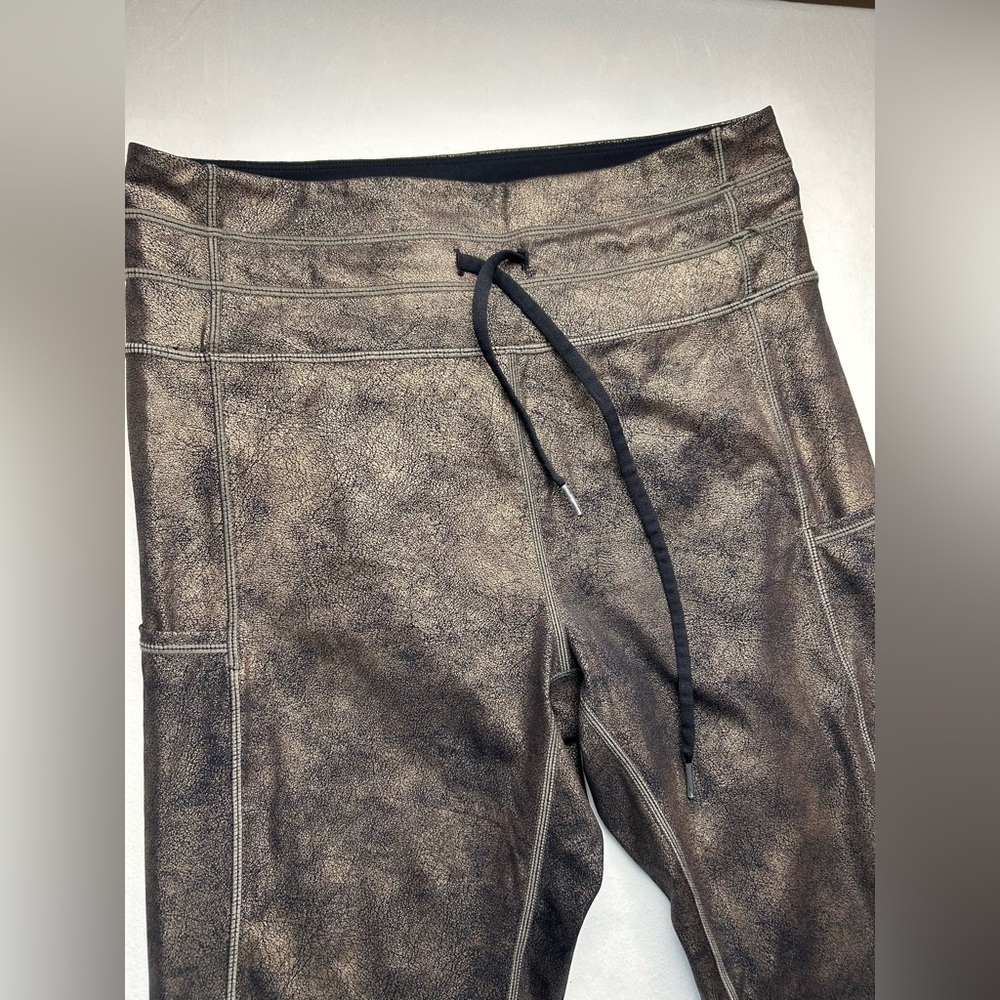 ZYIA Metallic Bronze leggings - Picture 3 of 8
